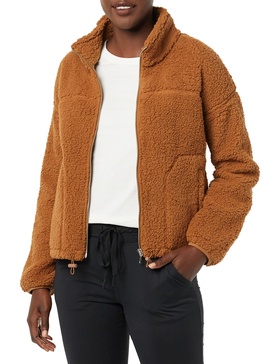 Amazon Essentials Woman's Fleece Zip-Up Sherpa Jacket