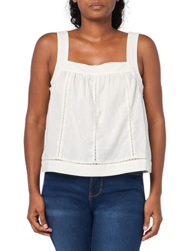 Lucky Brand Women's Hemp Lace Cami Top