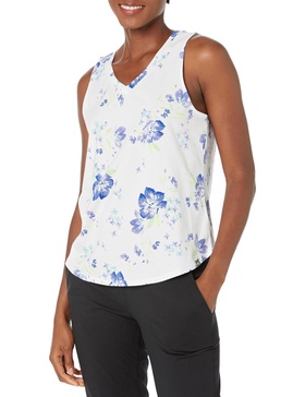 Andrew Marc Women's V Neck Wide Strap Sleeveless T-Shirt