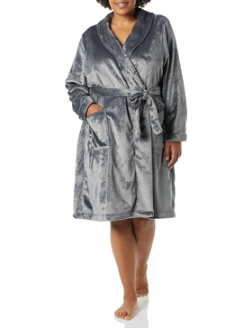 Amazon Essentials Women's Mid-Length Plush Robe - Discontinued Colors