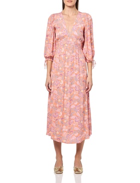 Billabong Women's Paradise Sky V-Neck Midi Dress