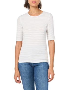 Vince Women's Striped Elbow Sleeve Crew