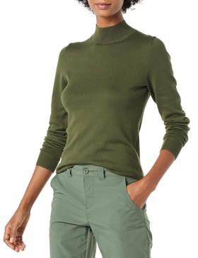Amazon Essentials Women's Lightweight Mockneck Sweater (Available in Plus Size)