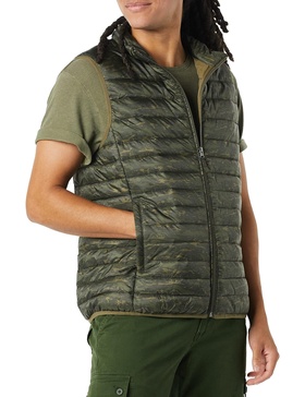 Amazon Essentials Men's Lightweight Water-Resistant Packable Puffer Vest
