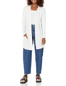 Amazon Essentials Women's Relaxed-Fit Lightweight Lounge Open-Front Cardigan