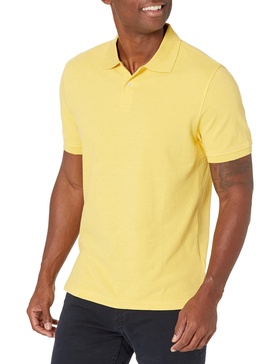 Amazon Essentials Men's Polo Shirts Short Sleeve, Slim-Fit Cotton Pique