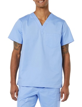 Amazon Essentials Men's V-Neck Scrub Top with Pockets