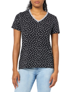 Tommy Hilfiger Classic Cotton V-Neck T-Shirts for Women