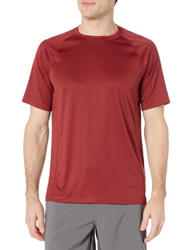 Amazon Essentials Men's Slim-Fit Short-Sleeve Quick-Dry UPF 50 Swim Tee