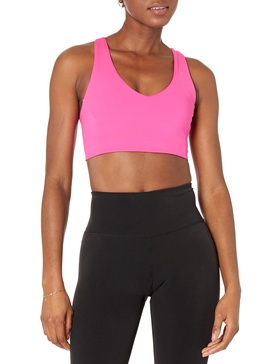 Amazon Essentials Women's Active Sculpt V-Neck Medium Support Sports Bra - Discontinued Colors