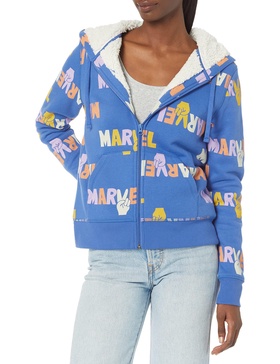 Amazon Essentials Disney | Marvel | Star Wars | Princess Women's Fleece Sherpa-Lined Full-Zip Hoodies
