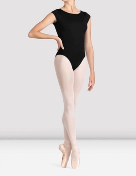 mirella miami boat neck leotard in black