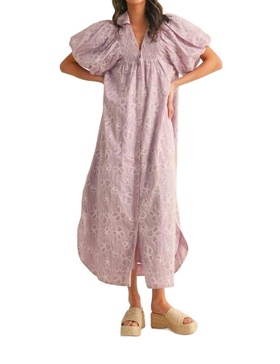 violeta maxi dress in lilac