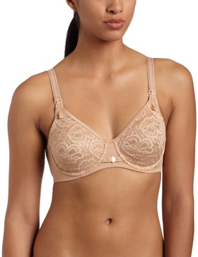 underwire nursing bra in skin
