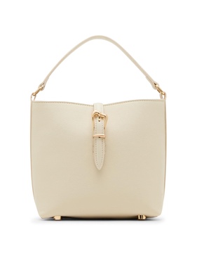 Anne Klein Womens Small Bucket with Detachable strap, Parchment
