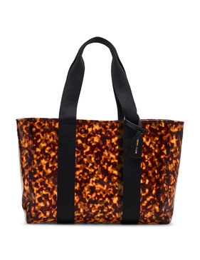 Anne Klein Womens Tortoise Tote, Black