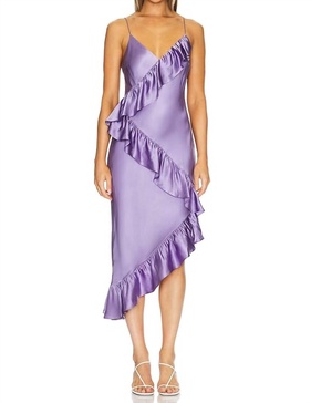 dua midi dress in lilac
