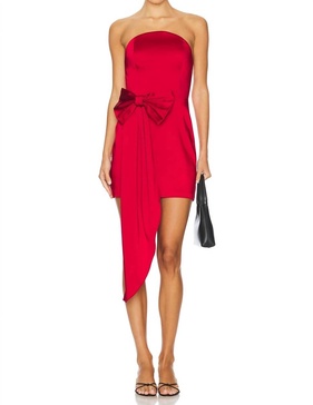 venice dress in ruby