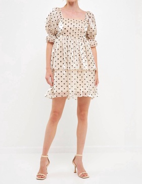 paris pastimes dress in beige
