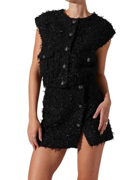 pedrine vest in black