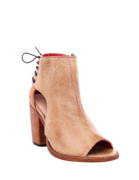angelique heel in oats/pecan rustic