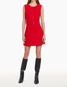 tori dress in ruby