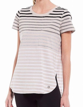 Calvin Klein Women's Performance T-Shirt,Nu Beige Combo,Large