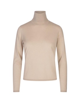 Beige Adda Turtleneck Sweater