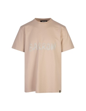 Barrow Graffiti T-shirt In Beige