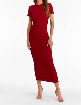 rosaria dress in wine