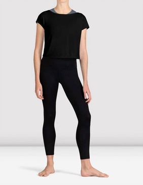 kiera v-back top in black