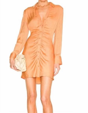 let's disco dress in orange