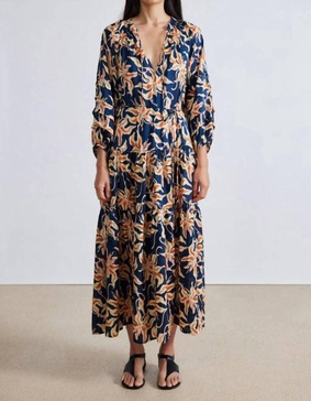 luminile tier maxi dress in naturaleza flora