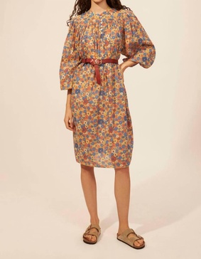 paolina dress in rust