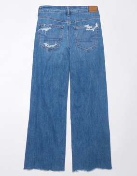 ae dreamy drape ultra wide-leg super high-waisted ripped jean