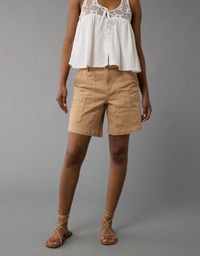 ae dreamy drape high-waisted carpenter short
