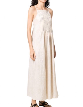rib dress in taupe