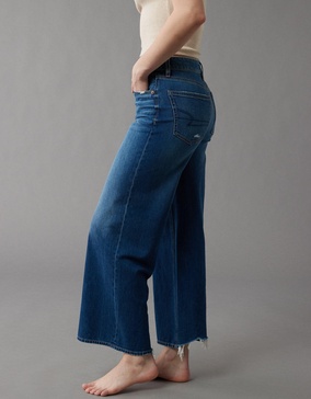 ae strigid super high-waisted baggy wide-leg ankle jean