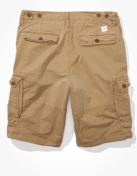 ae flex 12" lived-in longer length cargo short