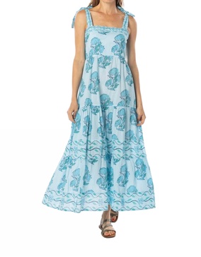 magnolia dress in blue lagoon