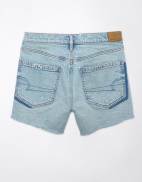 ae strigid 4" perfect ripped denim short