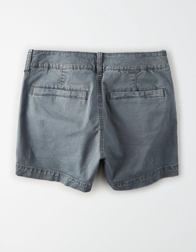 ae khaki midi short