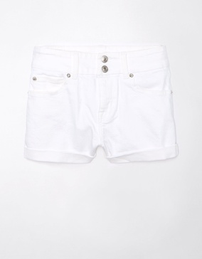 ae next level curvy high-waisted denim short short