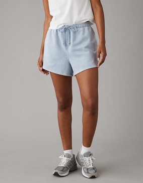 ae fleece baggy sweat short