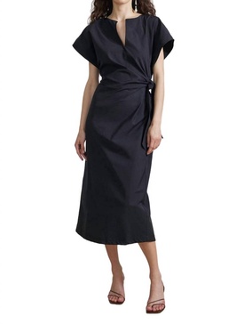 yambica tie dress in black