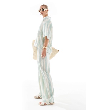 Billabong sunny daze drawstring beach pants in island green