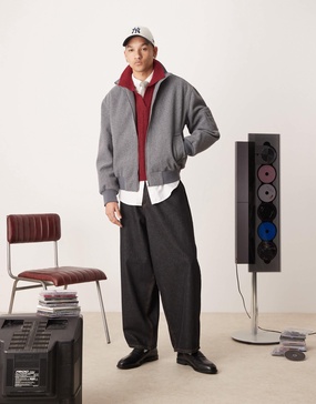 ASOS DESIGN oversized baggy jeans in raw denim