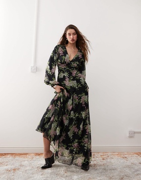 Reclaimed Vintage maxi dress in floral print