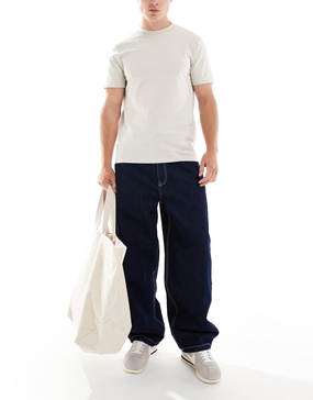 Bershka skater fit jeans in indigo