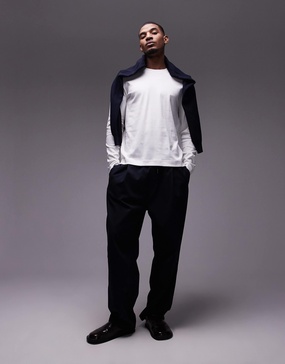Mango long sleeve t-shirt in white
